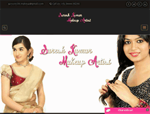 Tablet Screenshot of makeupartistbridalchennai.com